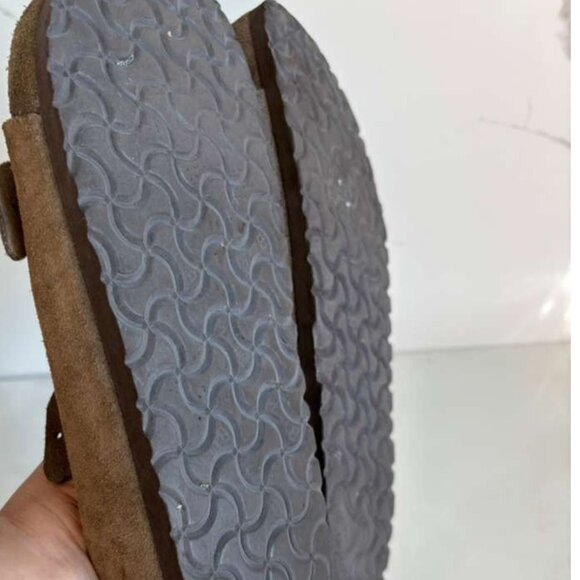 Birkenstock Mens Arizona Soft Footbed 2 Strap Slippers Brown Size 43 - Picture 7 of 7